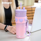 24 oz Ceramic Lined Insulated Stainless Steel Tumbler, Neo Purple - Image 4