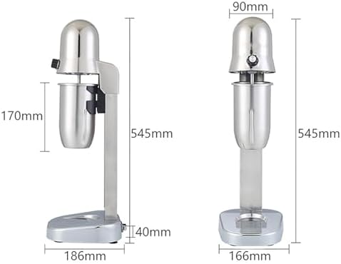 Single/Double Head Milkshake Machine, Commercial Food Blender with 800ML Large Capacity Hot/cold Cup,Motor Speed 18000 Rpm, Two Gears Free Choice Suitable (single head) - Image 5