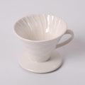 White V60 Ceramic Coffee Dripper,Single Cup Ceramic Coffee Dripper,Resuable Coffee Filter for Coffee,Travel,Camping ACMD11 by Auerhceram