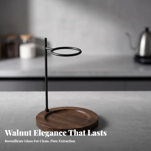 Solid Wood Pour over Coffee Maker Stand - Image 4