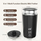5-in-1 Milk Frother and Steamer, Automatic Warm and Cold Foam Maker, Hot & Cold Foam Maker and Milk Warmer with LED Display Touch Screen for Coffee,Latte, Cappuccino, Macchiato, Hot Chocolate - Image 4