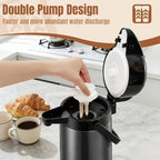 Airpot Coffee Dispenser with Pump, 84.5 oz Carafe, Black, 1 Count - Image 3