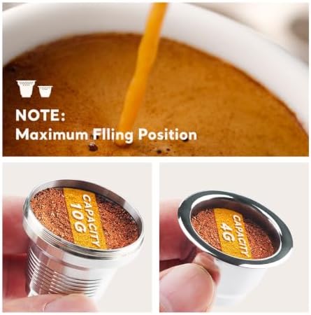 Refillable Reusable Capsule Compatible With LM8014 / 60 L'Or Barista Capsule Espresso Coffee Maker Stainless Steel Filter Pod(1pc 1tamper) - Image 3