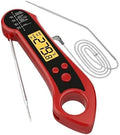 Double Probe Foldable Thermometer with for Cooking BBQ Barbecue Meat Culinary Grill Food Kitchen Tools Gadgets(Red) by Unknown
