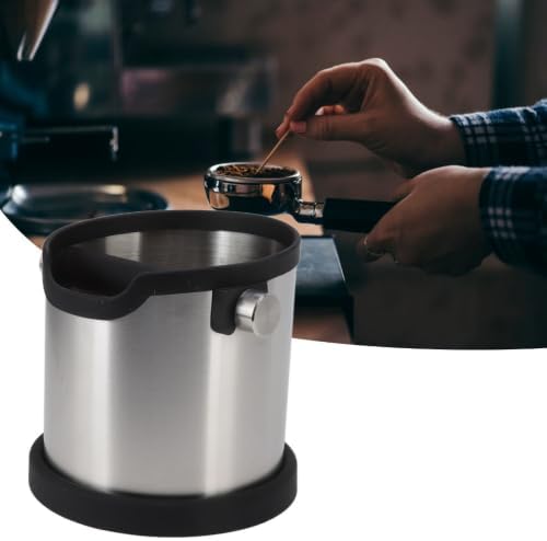 Stainless Steel Coffee Knock Box 1800ML Capacity Non-Slip Base Coffee Grounds Bucket Container for Coffee Shops Bars Kitchens - Image 5