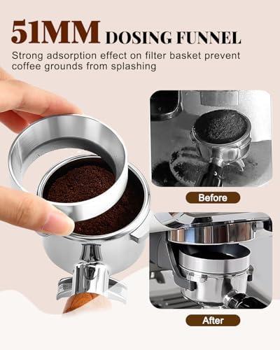 Espresso Accessories Set, 53mm Espresso Tampera & Dosing Funnel - Image 2