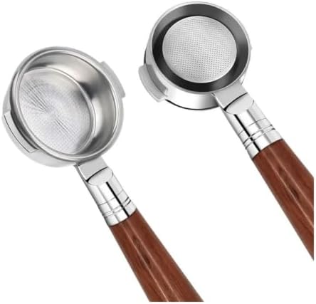 58mm Bottomless Portafilter with 2 Filter Basket(BES920 Red wood) - Image 3