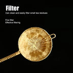 Pure Copper Tea Infuser Strainer | Reusable Loose Leaf Screen for Teapots/Mugs | Hand - Woven Double - Layer Mesh for Enhanced Tea Flavor & Clarity - Image 6