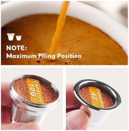 Refillable Reusable Capsule Compatible With LM8014 / 60 L'Or Barista Capsule Espresso Coffee Maker Stainless Steel Filter Pod(1pc 1small) - Image 4