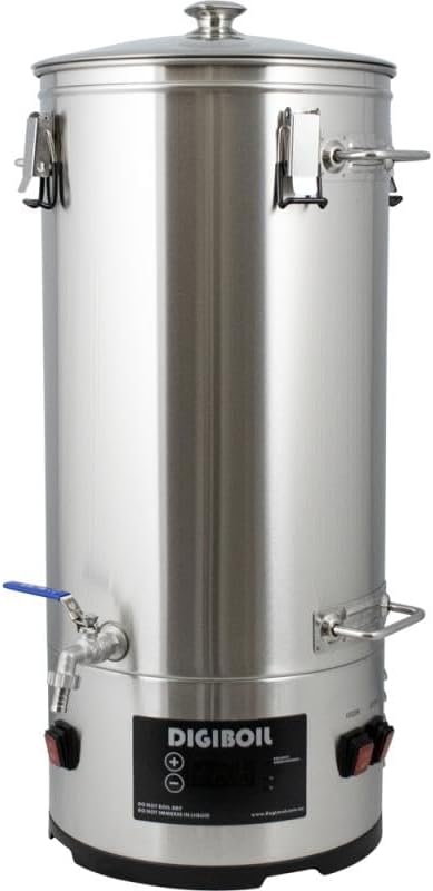 Kegland DigiBoil Electric Kettle - 35 Liters / 9.25 Gallons (110V) | 1500W Power | Digital Temperature Control | Stainless Steel | Beer Brewing Machine by Kegland