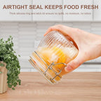 17oz Airtight Glass Jar with Lid, 6 Pack Clamp Lid Glass Storage Jars, Flip Top Food Storage Containers, Wide Mouth Thick Glass Jars for Yogurt Dessert Jam Sugar Snacks Pantry Kitchen Organization - Image 5