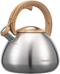 MARSKITOP Whistling Tea Kettle Stovetop, 2.6 Quart Stainless Steel, Silver by MARSKITOP