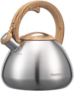 MARSKITOP Whistling Tea Kettle Stovetop, 2.6 Quart Stainless Steel, Silver by MARSKITOP