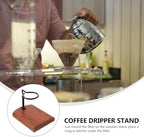 Wood Coffee Dripper Stand Adjustable Hand Brew Rack for Coffee Lovers - Image 6