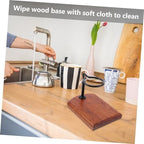 Wooden Base Adjustable Coffee Dripper Stand for Pour-over Brewing - Image 5