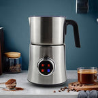 900ml Electric Milk Frother, Stainless Steel 4 Preset Modes, LED Display, Cold and Hot Milk Foam Maker for Latte, Cappuccino, Coffee, Easy Clean, Quiet Operation - Image 2