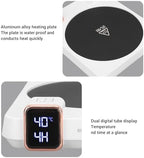 Yosoo Coffee Mug Warmer, 9 Temperature Settings Electric Cup Warmer with Auto Shut Off Timer, for Desk Coffee Tea Milk Beverage (U) - Image 4