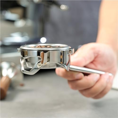 54mm Coffee Bottomless Portafilter Naked 304 Stainless Steel Integrated，Compatible For Breville，Compatible For Sage，870 878 880 Replacement Filter Basket(No basket 1pcs) - Image 3
