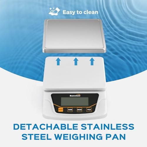 Bonvoisin Digital Gram Scale 6000g x 0.1g Lab Scale with 6 Units - Image 4