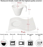 Porcelain Coffee cup and saucer Mugs,5.17 Ounce, Savor Espresso Mugs Cups for Latte, Hot Tea, Cappuccino, Mocha, Cocoa, Mugs Set - Image 2