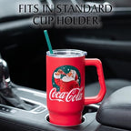 Silver Buffalo Coca-Cola Vintage Santa Stainless Steel Tumbler, 30oz - Image 6