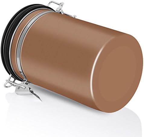 Coffee Container,Stainless Steel Brown Vacuum Sealed Food Storage Coffee Canister (22 OZ) - Image 4