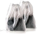 TamBee Large Empty Tea Bags for Loose Leaf Tea Cold Brew Bags Reusable Tea Bag Bath Tea Bags for Tub Tea Sachets Coffee Filter Bags 8" x 10" 200 Pcs for Party Dinner Family by TamBee
