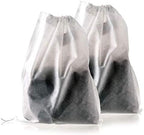 TamBee Large Empty Tea Bags for Loose Leaf Tea Cold Brew Bags Reusable Tea Bag Bath Tea Bags for Tub Tea Sachets Coffee Filter Bags 8" x 10" 200 Pcs for Party Dinner Family by TamBee