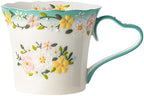 12oz Embossed Ceramic Coffee Mug, Blue Whisper by Unknown