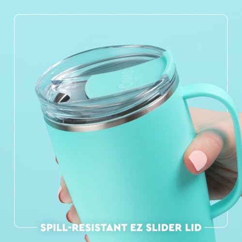 Swig Life 18oz Insulated Travel Mug with Handle & Lid, Candy Crush - Image 5