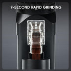 STARSEEKER E64 Electric Coffee Grinder 64MM Espresso Titanium Flat burr Stepless Fineness Adjustment Home Bean Grinder (Black) - Image 6