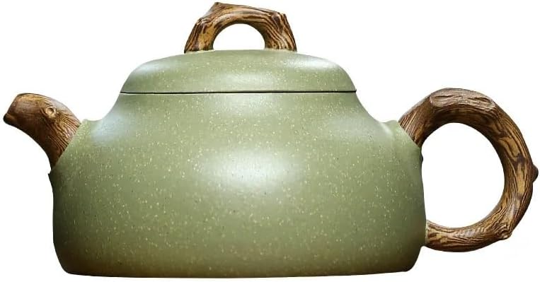 Tea Kettle Tea Pot Chinese Creative Purple Sand Green Clay Teapot Household Tea Ceremony Supplies Handmade Coffee Pot Travel Portable Teapot Teapot for Infuser Tea Kettle 300ml Tea Pot for Stove by Unknown