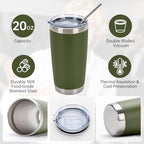 IEOVIEE 32 Pack 20oz Stainless Steel Insulated Bulk Tumblers with Lid&Straw - Image 5