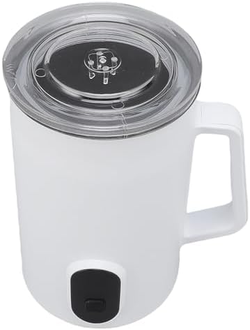 ZJchao Electric Milk Frother And Steamer Automatic Warm Cold Milk Foamer For Coffee Latte Cappuccino Hot Chocolate 304 Stainless Steel 160ML Frothing 350ML Heating 580ML Total (US Plug 110V) - Image 4