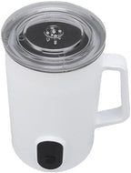 ZJchao Electric Milk Frother And Steamer Automatic Warm Cold Milk Foamer For Coffee Latte Cappuccino Hot Chocolate 304 Stainless Steel 160ML Frothing 350ML Heating 580ML Total (US Plug 110V) - Image 4