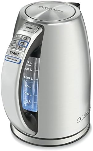 Electric Kettle by Cuisinart, 1.7-Liter Capacity, Cordless 1500-Watts for Fast Heat Up, Stay Cool Non-Slip Handle, Stainless Steel, CPK-17P1 & DBM-8 Supreme Grind Automatic Burr Mill - Image 2