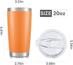 20 oz Tumbler with Lid Stainless Steel Insulated Tumblers Bulk Cups Mug - Image 7