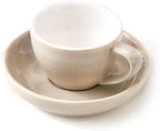 Espresso Cups and Saucers by Easy Living Goods - 3-Ounce Demitasse for Coffee, Set of 4, Assorted Colors (Modern) - Image 3