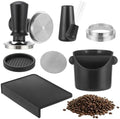 6 PCS Espresso Accessories Kit 58 mm, Coffee Tamper Set with Distribution Tool, Dosing Funnel, Puck Screen, Knock Box and Mat, Coffee Preparation Tools for Espresso Machine Workflow Coffee Preparation by Unknown