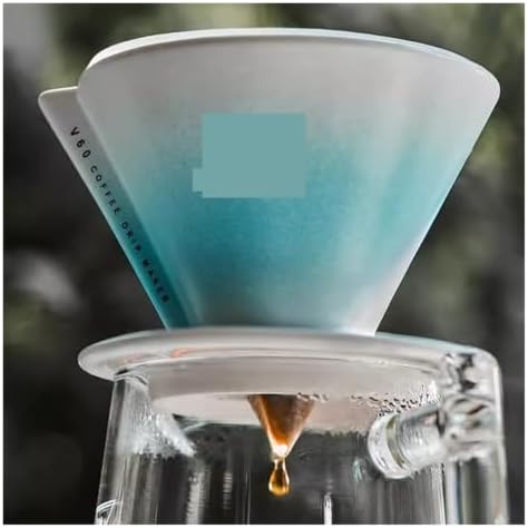 Ceramic Coffee Filter Cup Reusable Filters Coffee Maker Funnel Dripper Filter Cup Coffee Accessories(DEEP BLUE) - Image 3