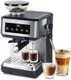 20Bar Espresso Machine with Built-in Grinder Milk Frother Steam Wand by HousesAid