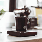 Pour Over Coffee Maker Set, Black Ceramic Coffee Dripper with V60 Paper filter, Black Ceramic Streamline Coffee Mug for Cafe Home Restaurant 6291-12201-03A - Image 5