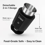 Espresso Scale with Auto Timer, 3‑in‑1 SUS304 Coffee Dosing Cup, 0.1g Precision 300g, USB‑C Rechargeable OLED Display, Portable Shot Scale for Coffee Beans & Ground Powder, Black - Image 6
