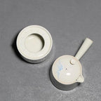 Tea Pots For Loose Tea Simple Ceramic Hand-painted Landscape Side Handle Teapot Household Underglaze Color Candle Warm Tea Brewing Teapot Tea Infuser Pot - Image 4