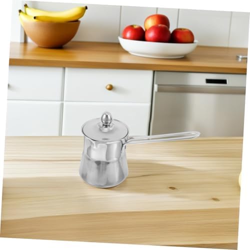 Stainless Steel Milk Pitcher 550ml with Handle for Coffee Frothing - Image 5