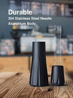 Manual Coffee Grinder & Espresso WDT Tool,Hand Ceramic Burrs Grinder with Cleaning Brush,304 Stainless Steel Distribution Tool for Barista,10x0.25mm,10x0.4mm,8 Needle Espresso Stirrer - Image 7
