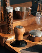 58mm Espresso Tamper, 3 Spring Loaded 30lb Pressure Click Walnut Handle - Image 7