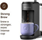 Keurig K-Mini Mate Plus Single-Serve K-Cup Pod Coffee Maker, Compact, 3 Cup Sizes, Brew Over Ice and Strong Button Features, 50 oz Removable Reservoir, Matte Black - Image 4