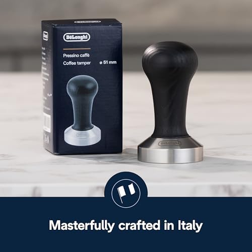 De'Longhi DLSC080 Black Wood Espresso Coffee Tamper - Image 7