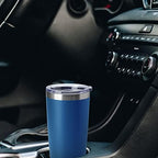 HASLE OUTFITTERS 20oz Tumblers Stainless Steel Mugs with Lid Double Wall Vacuum Insulated Coffee Cups for Cold & Hot Drinks (20oz-Dark Blue, 8 Pack) - Image 5